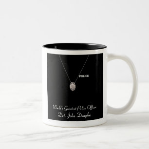 Polizei-Offizier-Tasse Zweifarbige Tasse