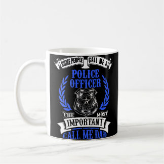Polizei-Offizier-Vater-Schild-Abzeichen Kaffeetasse