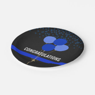 Polizei-Party-Themed Glückwünsche Pappteller