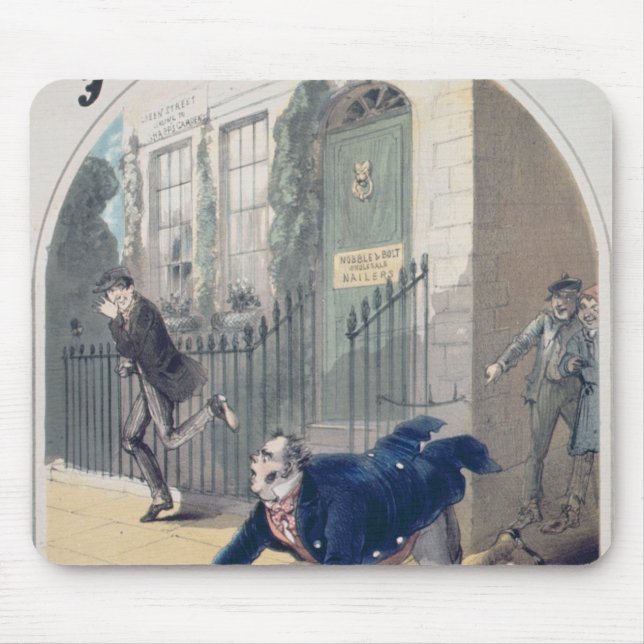 Polizei! Polizei! Lied-Bucheinband, c.1865 Mousepad (Vorne)