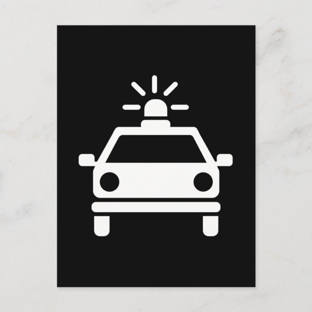 Polizei Postkarte (Vorderseite)