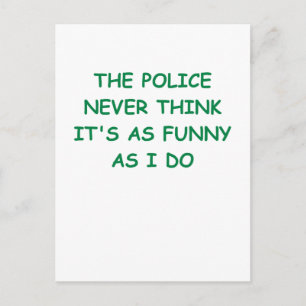Polizei Postkarte
