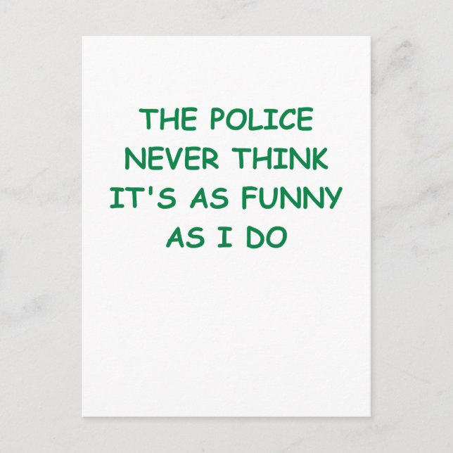 Polizei Postkarte (Vorderseite)