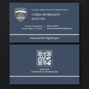 Polizei QR-Code Visitenkarte
