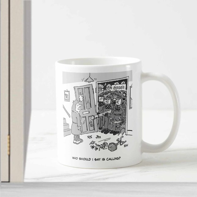 Polizei Raid a Property - Funny Police Theme Kaffeetasse (Von Creator hochgeladen)