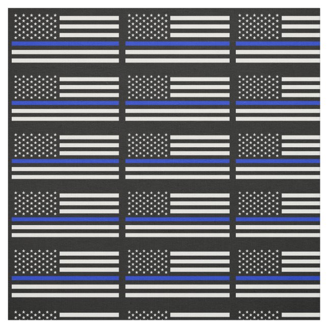 Polizei redet amerikanische Flagge an Stoff (Muster)
