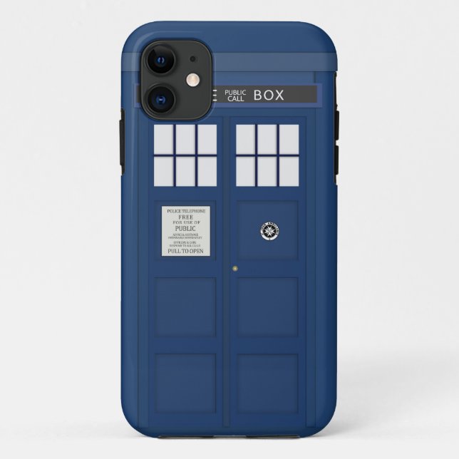 Polizei ruft Telefonzelle iPhone 5S Abdeckung an Case-Mate iPhone Hülle (Rückseite)