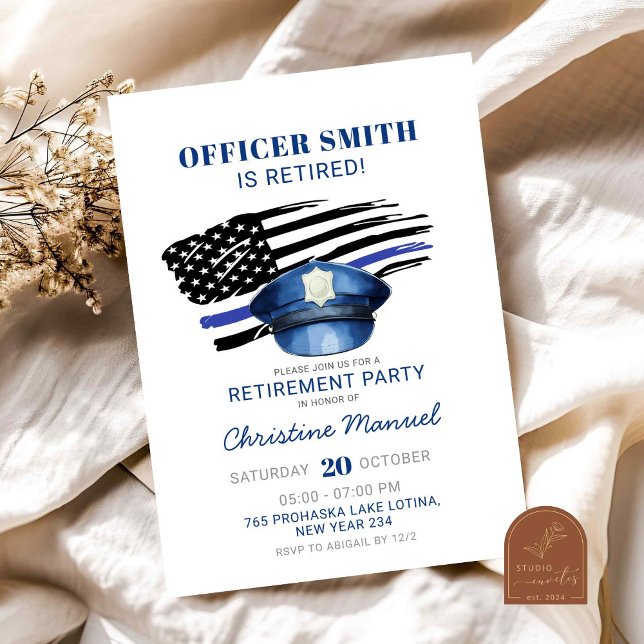Polizei-Ruhestandsfeier Einladung (Von Creator hochgeladen)