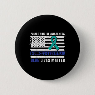 Polizei Selbstmord Bewusstsein Blue Living Law Enf Button