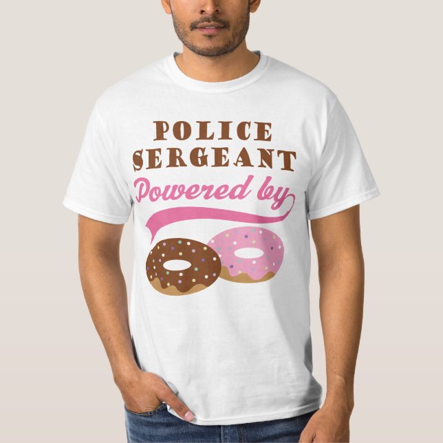 Polizei-Sergeant-lustiges Geschenk T-Shirt (Vorderseite)