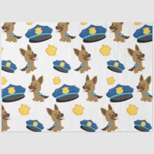 Polizei-Serien-Design 6 Seidenpapier