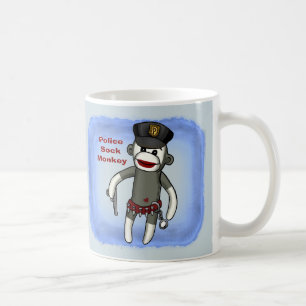 Polizei-Sockenäffchen-Tasse Kaffeetasse