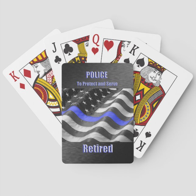 Polizei Spielkarten (Rückseite)