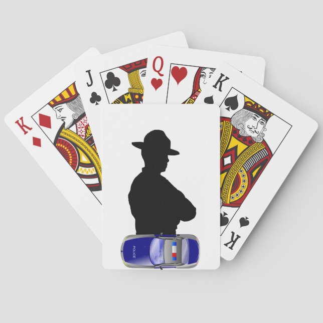 Polizei Spielkarten (Rückseite)