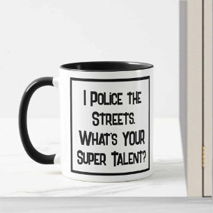 Polizei Super Talent. Zwei Tone-Kaffee-Tasse Tasse