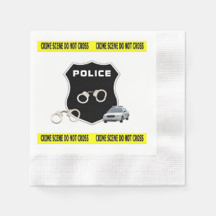 Polizei-Tatort Serviette