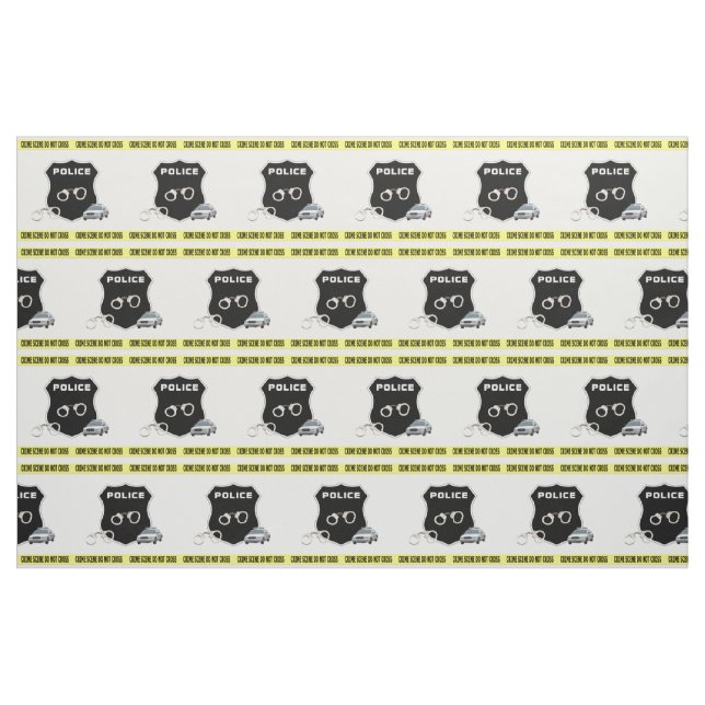 Polizei-Tatort Stoff (Fat Quarter (45,7 x 55,9 cm))