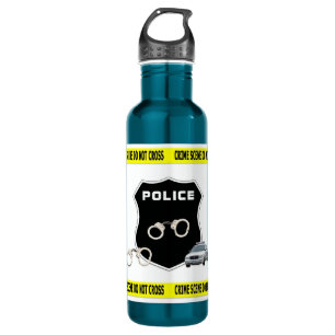 Polizei-Tatort Trinkflasche