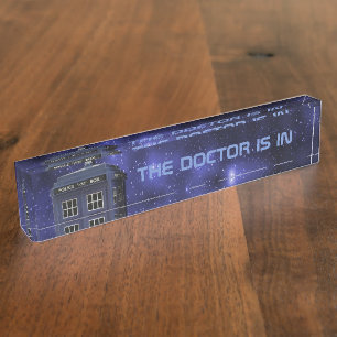 Polizei-Telefonzelle Namensplakette