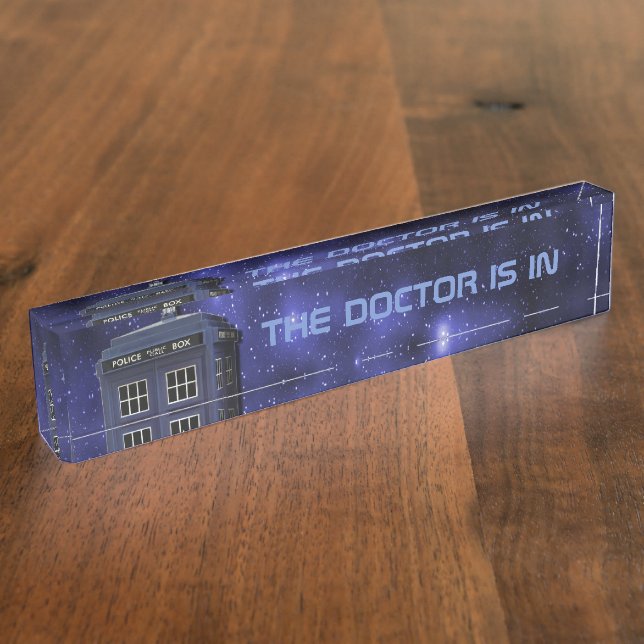 Polizei-Telefonzelle Namensplakette (Seite)