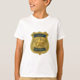 Polizei Thema Polizist Cop Geburtstag Junge T-Shirt
