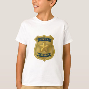 Polizei Thema Polizist Cop Geburtstag Junge T-Shirt