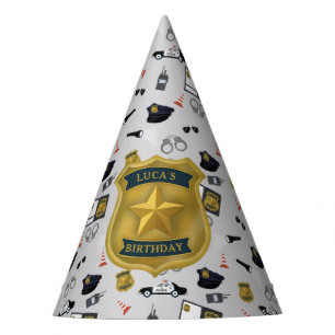 Polizei Thema Polizist Cop Geburtstag Partyhütchen