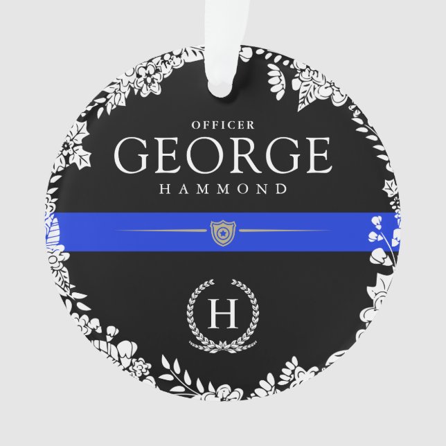 Polizei-themenorientiertes kundenspezifisches ornament (Vorderseite)