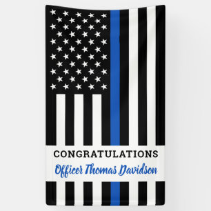 Polizei Thin Blue Line Herzlichen Glückwunsch Absc Banner