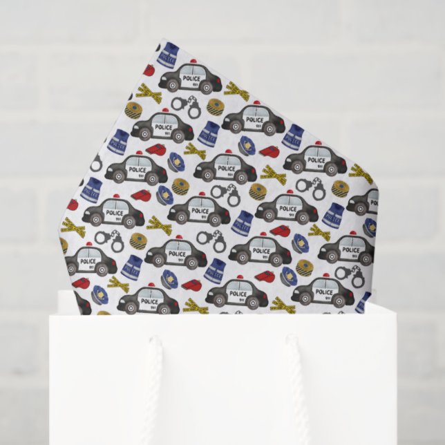 Polizei-Toilettenpapier Seidenpapier (Geschenk Tasche)