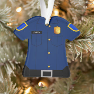 Polizei Uniform Navy Blue Profession Ornament
