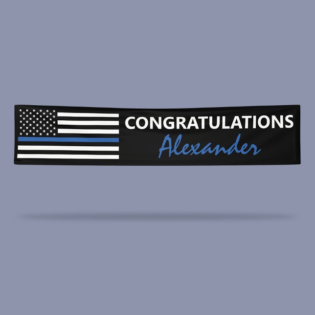Polizei - US-Flagge | Thin Blue Line Banner (Von Creator hochgeladen)