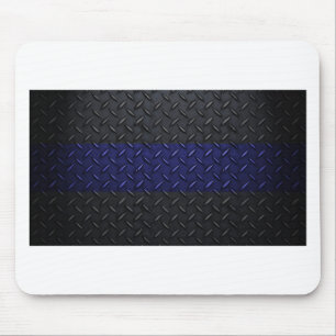 Polizei verdünnt Blue Line-Diamant-Platte Mousepad