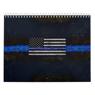 Polizei verdünnt Blue Line-Flagge Kalender