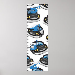 Polizei-Wachstumsdiagramm Poster