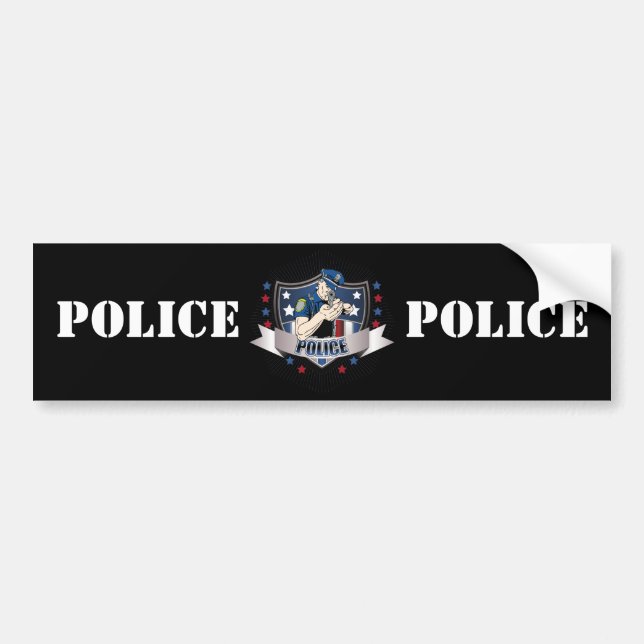 Polizei-Wappen Autoaufkleber (Vorne)