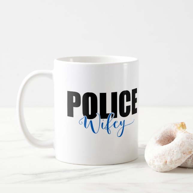 Polizei Wifey Tasse (Mit Donut)