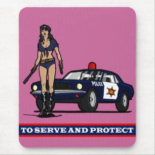 POLIZEI WOMAN1 MOUSEPAD
