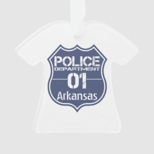 Polizeiabteilung Arkansas Schild 01 Ornament