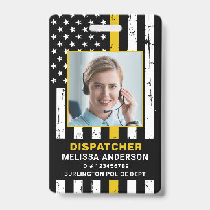 Polizeiabteilung für kundenspezifisches Foto 911 A Ausweis