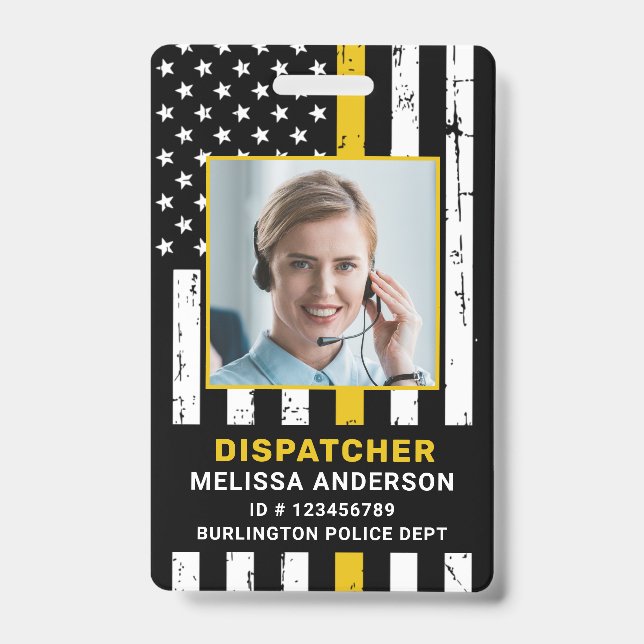 Polizeiabteilung für kundenspezifisches Foto 911 A Ausweis (Vorderseite)