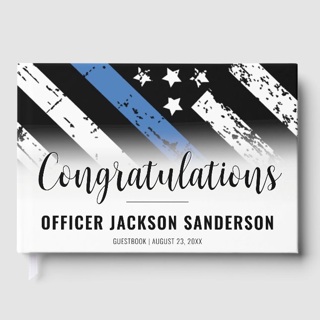Polizeiabteilung für Strafverfolgung Party für das Gästebuch (Vorderseite)