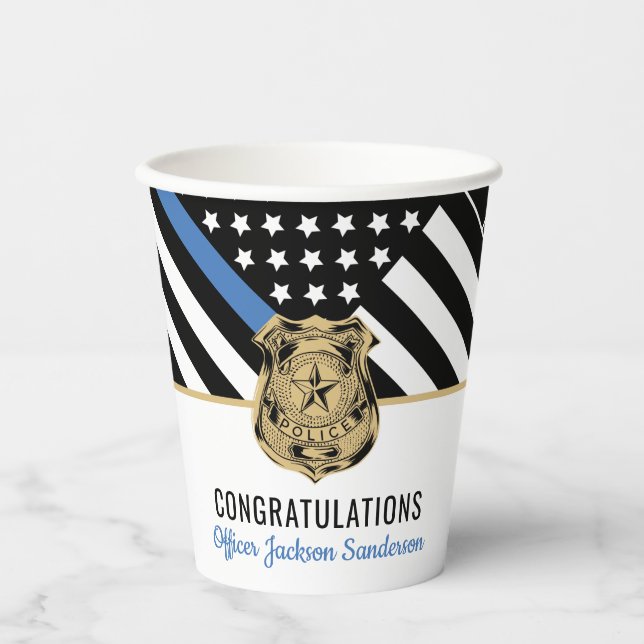 Polizeiabteilung für Strafverfolgung Party für das Pappbecher (Vorderseite)