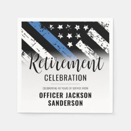 Polizeiabteilung für Strafverfolgung Party für das Serviette