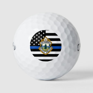Polizeiabteilung Maßgeschneiderte Logo Rechtsdurch Golfball