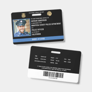 Polizeiabteilung Mitarbeiter-ID Ausweis