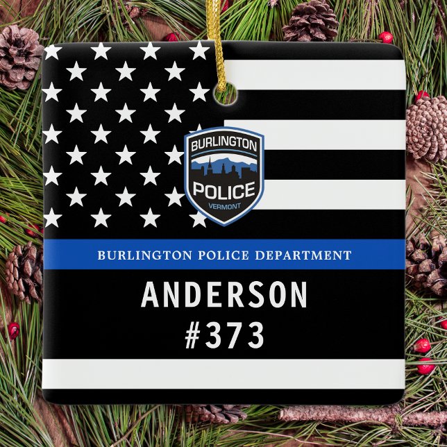 Polizeiabteilung Rechtsdurchsetzung bei Blue Custo Keramikornament (Von Creator hochgeladen)