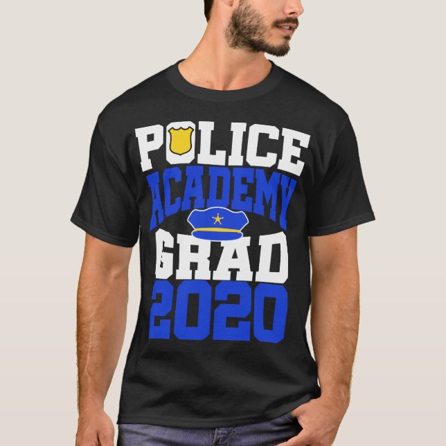 Polizeiakademie Abschluss 2020 Neuer Polizist T-Shirt (Vorderseite)