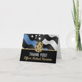 Polizeiakademie Abschluss Strafverfolgung Dankeskarte