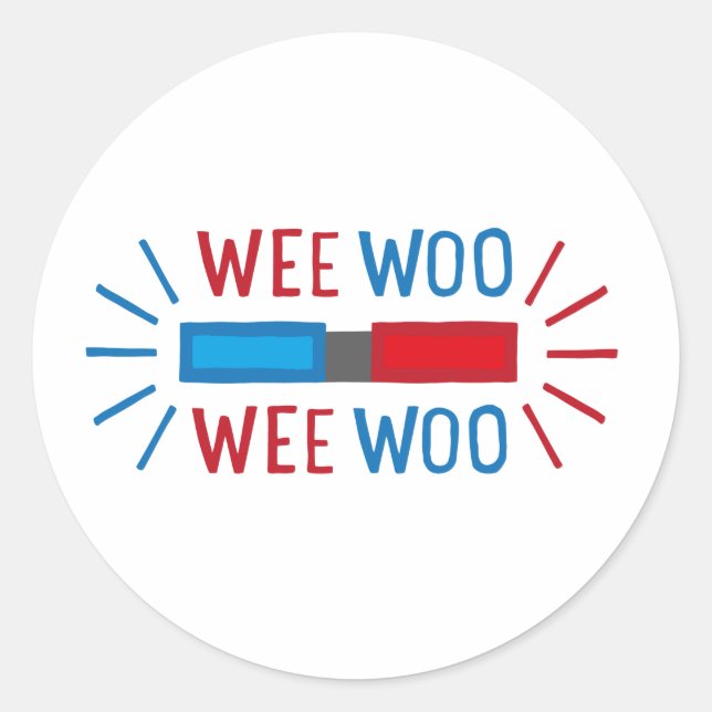 Polizeiambulanz Motor Runder Aufkleber (Vorderseite)